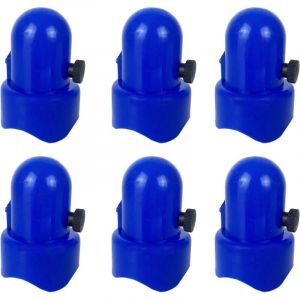 Grands cache-poteaux de trampoline avec boulons &agrave; visser, pour poteau de 1,5 po de diam&egrave;tre uniquement, 6 pi&egrave;ces, bleu,