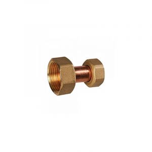 Raccord Laiton Réduit 2 Écrous Prisonniers 15x21-12x17 Cuivre