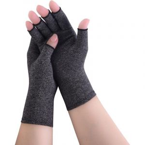 Gants Anti Arthrose Gants de Compression pour Douleur Canal Carpien Puressentiel Articulations et Muscles Doigts Gants(M)