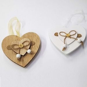 Embrasses de rideaux aimant&eacute;es en bois en forme de c&oelig;ur, lot de 2, d&eacute;coration pour rideaux - Ymyny