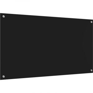 Vidaxl - Crédence de cuisine noire 110x60x0,6 cm en verre trempé