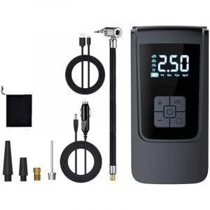 Compresseur Voiture Compresseur d'air Portatif Gonfleur Pneu 4000mAh dc 12V 150Psi Pompe à Air Pneu avec L'affichage Numérique Léger Gonfleur