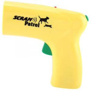 Repousse Ultrasonique pour Chiens et Chats &ndash; Appareil Electronique Exterieur avec 3 Modes (Entrainement, Repulsion, Lumiere) Portatif en ABS Jaune