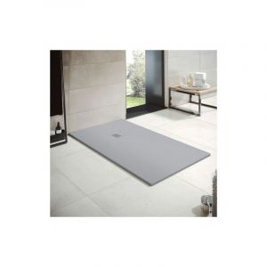 Receveur de douche en r&eacute;sine Largeur 70 Gris Ciment Ral 7040 70x80 cm