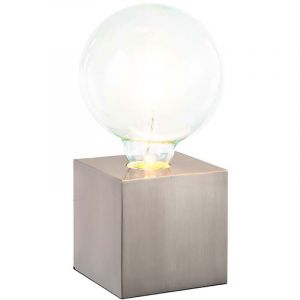 Lampe de table 1 feuille. leonie nickel mat pour 1xE27, max.42W 10cmx10cm, h: 10cm on / off tactile