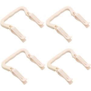 4 pièces Support sac poubelle Clip Fermeture poubelle Supports de pince à clip en plastique pour poubelle de poubelle de cuisine Poubelle Clip - Lntyq