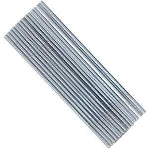 10 PCS 2.0mm 33CM Fil de Soudure en Aluminium à Basse Température Poudre à souder durable de bras convenable durable de baguette d'Al，argent