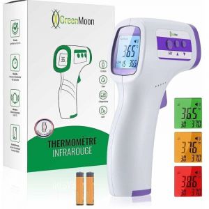 Trimec - Thermomètre Frontal Thermometre Adulte Infrarouge, Thermometre Sans Contact, Écran Lcd, Fonction Mémoire, Thermometre Infrarouge Pour