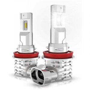 2 Pièces Ampoule H11/H8/H9 led, 6500K Blanc pour Voiture 12V-24V d'ampoule Phare Kit de Remplacement - ZVD