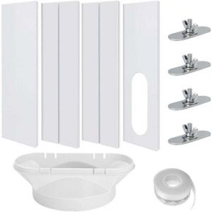 Kit Calfeutrage Climatiseur, 4PCS Joint de Fenetre Climatisation R&eacute;glable, Calfeutrage Fenetre Climatiseur, Kit Fenetre Climatiseur Mobile,