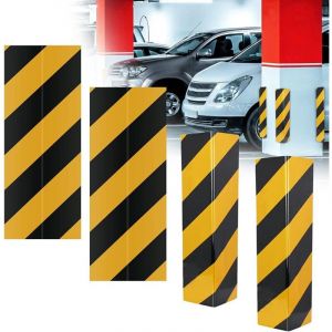 4 PCS Protection d'angle Garage Adh&eacute;sives Protection Murale Garage Voiture 40cm Protection Garage Mur Mousse Protection Garage Pare Choc Protecteur