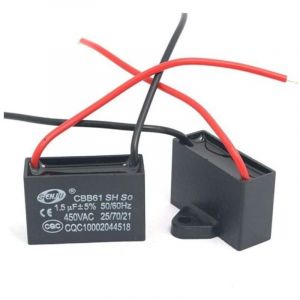 2Pcs CBB61 450V AC 50 / 60Hz Ventilateur Moteur en Courant Condensateur1.5 uF