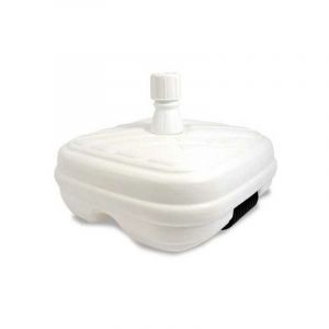 Base pour parasol en plastique blanc avec roue Adriatic