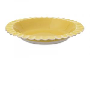 Jamie Oliver Big Love Super Server, large bowl de bright yellow ceramic oven-to-table serving bowl with scalloped edges, serving pasta, salads,