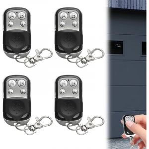 Telecommande Universelle Portail, 4 Pi&egrave;ces Telecommande Universelle Porte Garage Compatible 433.92 MHz Rolling Code &agrave; 4 Boutons Touches Copieuse Pour