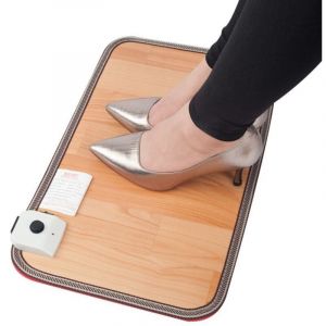 Chauffe Pied &Eacute;lectrique, Tapis Chauffant Pieds Temp&eacute;rature R&eacute;glable, Panneau Chauffant D'hiver Electrique Interrupteur &agrave; Pied Traitements Thermiques