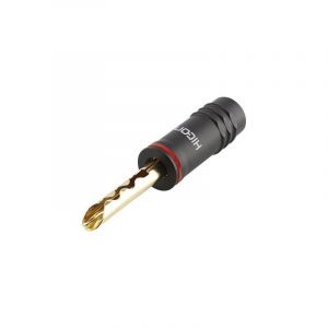 Hicon - fiche haut-parleur mâle droit HI-BM13-RED pôles: 1 noir, rouge 1 pc(s)