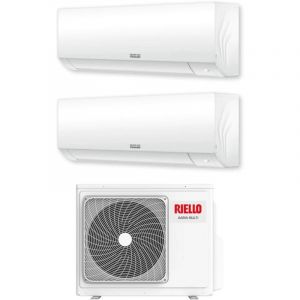 Riello - Climatiseur Dual Split r&egrave;versible Aaria Plus series 9+9 avec Aaria Multi 250 p R-32 Wi-Fi Optional 9000+9000