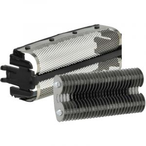 Vhbw - Set de 2x pi&egrave;ces de rechange compatible avec Remington DA307, DA325 rasoir &eacute;lectrique - Grille + couteaux, noir / argent