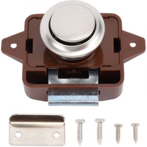 Loquet de Verrouillage &agrave; Bouton-poussoir de Porte, Loquet &agrave; Bouton-poussoir D'armoire au Look &eacute;l&eacute;gant, Loquet de Verrouillage &agrave; Bouton-poussoir de