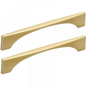 Poignee de Meuble Cuisine Dorée Lot de 6 Poignée de Meuble Poignée deTiroir Laiton-Poignées de Meubles laiton Poignée de Placard Cuisine Entraxe 96mm