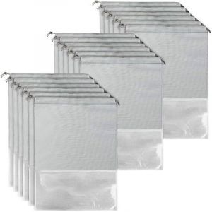 Ersandy - Sac Chaussures Voyage, Organisateur de Chaussure de Voyage, Sac &agrave; Chaussure de Rangement Portable, Imperm&eacute;able Anti-Poussi&egrave;re avec Fen&ecirc;tre