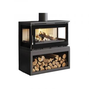 Fm Calefaccion - Po&ecirc;le &agrave; bois raccordable 3 faces - firematic Calgary - s 12.5 kW