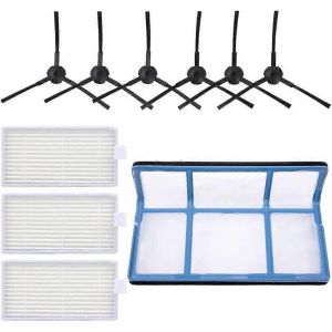 Kit de pi&egrave;ces de rechange pour brosses lat&eacute;rales de filtre pour aspirateur robot ILIFE V3 V3S V5 V5S V5S Pro