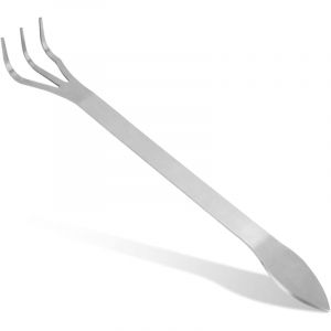 Ccykxa - Râteau à Main Ensemble de râteau à Dents en Acier Inoxydable à 3 Griffes Bonsai Tools avec poignée Ergonomique, Râteau de Jardinage à Main