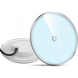 Projecteur Piscine Remplie de R&eacute;sine,30W Lampe PAR56(&eacute;quivalent Ampoule halog&egrave;ne 300W), Spot Piscine LED, 3500lm, IP68 &eacute;tanche, 12V AC/DC,6000K