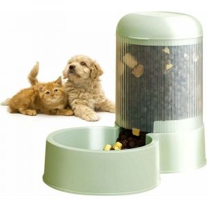 ZVD Distributeur Croquettes Chat et Chien, Distributeur Croquette Automatique, Distributeur de Nourriture pour Animaux de Compagnie, pour Petits et