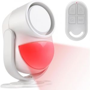 Alarme Detecteur de Mouvement, PIR Alarme Maison sans Fil avec T&eacute;l&eacute;commande, Alarme antivol pour Maisons, Magasins, Bureaux, Voitures, Garage,