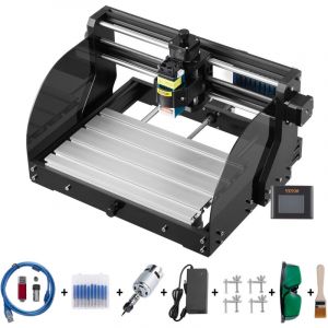 Kit de Machine a Graver Laser cnc 3018 Graveur Laser 15 w Zone de Travail 3 Axes 30x18x4,5 cm Machine Gravure Laser Controle grbl de Precision pour
