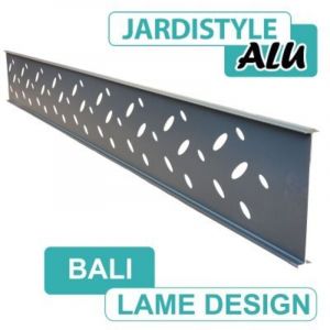 Cloture&jardin - Lame Design Aluminium Gris Anthracite 2 m&egrave;tres - bali