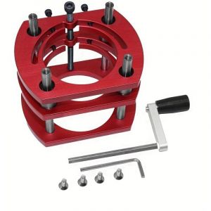 Base Élévatrice de Table de Toupie à 4 Griffes Levage Maximum 51mm, Table de Fraisage pour Défonceuse pour Moteur de Diamètre 64-66mm, Accessoires