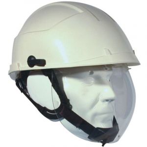 Casque &eacute;lectricien Idra 1 blanc jugulaire montagne - Auboueix