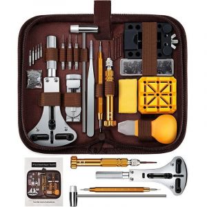 Outil de r&eacute;paration de montre, kit d'outils de r&eacute;paration de montre, ensemble d'outils de r&eacute;paration de montre, ensemble de 149 pi&egrave;ces, combinaison