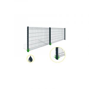 Kit Grillage Rigide Gris Anthracite 30M - jardimalin - Fil 4mm - 1,23 mètre