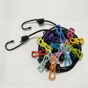 CCYKXA &Eacute;tendoir &agrave; linge r&eacute;tractable, &eacute;tendoir de voyage portable avec 12 pinces et 13 boucles fixes, &eacute;tendoir &agrave; linge r&eacute;tractable antid&eacute;rapant, pour