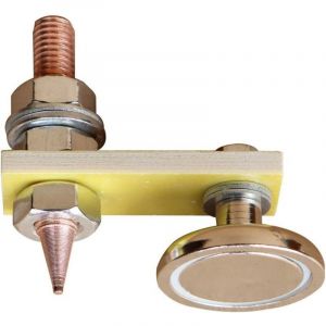 Connecteur de Mise &agrave; la Terre avec Aimant, pour R&eacute;paration de Carrosserie, C&acirc;ble de Masse pour Poste &agrave; Souder, Machine &agrave; Fer &agrave; Souder Dor&eacute;