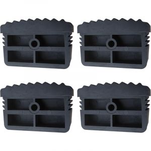 4Pcs pieds d'&eacute;chelle, pieds de rechange capuchons couvre-pieds coussin de protection d'&eacute;chelle en PVC, stabilisateur pi&egrave;ces de rechange pour