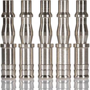 Raccord rapide pneumatique Rs Pro Tuyau cannel&eacute; vers M&acirc;le 10mm plc 60, Rectus 19 en Laiton ( Prix pour Paquet de 5 )