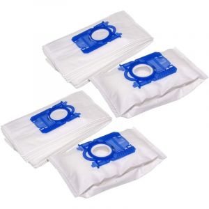 20x Sacs compatible avec AEG/Electrolux 2253 xxl Ergospace aspirateur - microfibres non tissées, 28cm x 17,5cm, blanc / bleu - Vhbw
