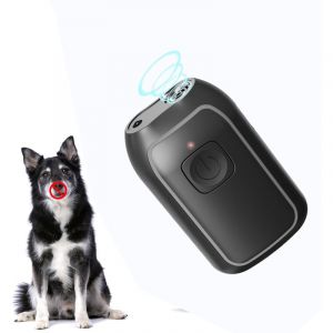 Enowelir Puissant Boitier Ultrason Chien avec LED, Boitier Anti Aboiement Chien Ultrason pour Int&eacute;rieur & Ext&eacute;rieur, Anti Aboiement pour Petits,