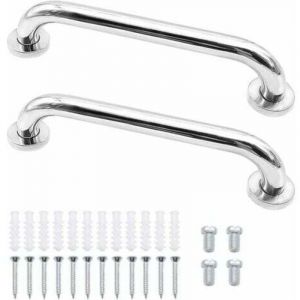 Barre d'Appui en Acier Inox Antid&eacute;rapant, 2pcs Barre d&rsquo;appui de Salle de Bain Barres de S&eacute;curit&eacute; Murale Barre de maintien
