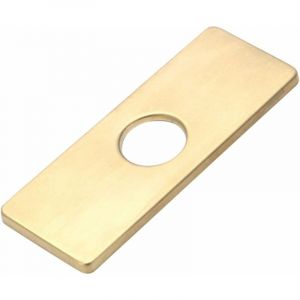 Memkey - Cache-trou d'évier de cuisine pour robinet de salle de bain, lavabo, rosace de robinet de salle de bain, nickel brossé
