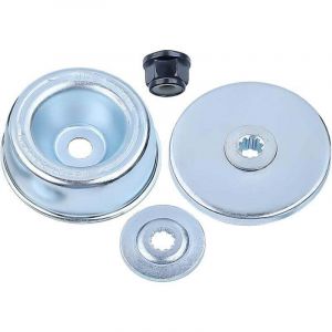 Adaptateur de Lame pour T&ecirc;te de D&eacute;broussailleuse STIHL FS55 FS55R FS36 FS44 FS56 FS80 FS90 et Plus de Mod&egrave;les, Plate Lame + Plaque Pouss&eacute;e + Rondelle