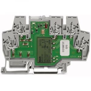 WAGO 859-368 Bloc de jonction &agrave; relais Tension nominale: 230 V/AC Courant de commutation (max.): 5 A 1 inverseur (RT) 1 pc(s) X17637