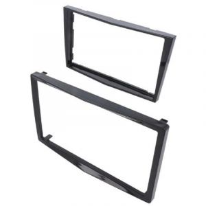 Facade autoradio 2DIN avec contour FA152.2C compatible avec Opel Antara Astra Corsa Zafira - noir brillant