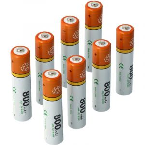 Vhbw - 8x Batteries aaa micro compatible avec Siemens Gigaset CL660, CL660HX, CL390HX, CL690 t&eacute;l&eacute;phone fixe sans fil (800mAh, 1,2V, NiMH)